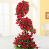 Tall Arrangement Of 100 Roses