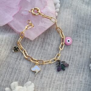 The Storming Bee Charmed Bracelet