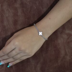 Cz Clover Bracelet