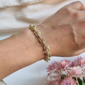 CZ Linked Bracelet