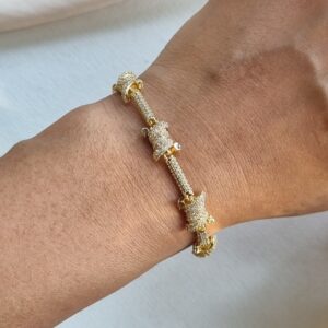 Cz Spiral Bracelet