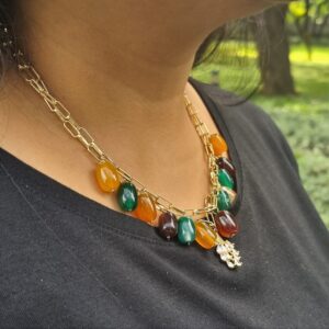 Layered Agate Necklace