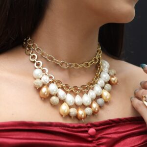 Cocktail Droplet 2 Line Choker
