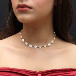 Oval MOP choker