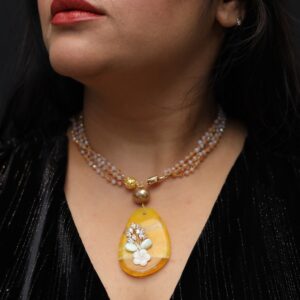 Agate Bouquet Necklace with Earring