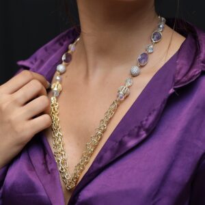 Purple DJ Neckalce