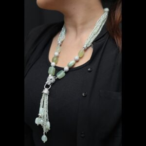 Fierce Panther Jade Necklace