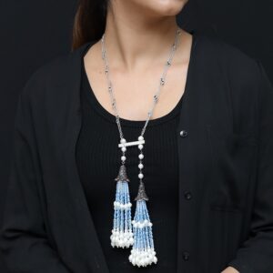 T Tassel Ocean Necklace