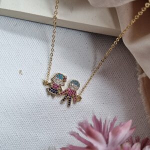 Boy and Girl Pendant Chain