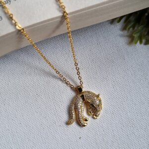 Vintage Panther Pendant Chain