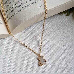 MOP Teddy Bear Pendant chain