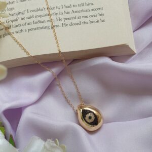 Tear Drop Evileye Pendant Chain