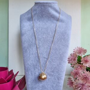CZ Leaf Shell Pearl Chain