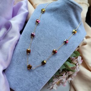 Square Multi Coloured Charmed Chain
