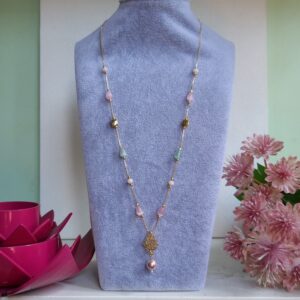 Small Pastel Tear Drop Chain