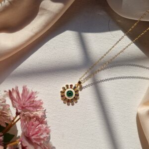 Sun Evileye Pendant Chain
