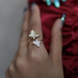 Double Butterfly Ring