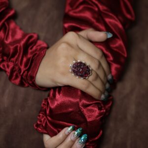 Engraved Marcasites Ring