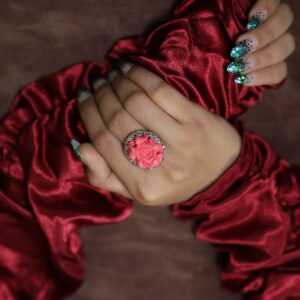 Carved Coral Ring