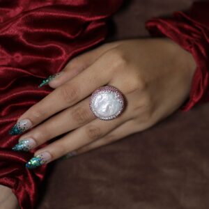 Pink Baroque Ring